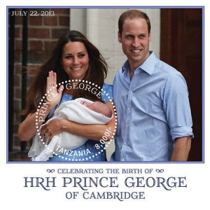 Tanzania 2013 - Birth of HRH Prince George of Cambridge Stamp Souvenir sheet MNH