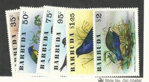 Barbuda, Postage Stamp, #238-243 Mint NH, 1976 Birds