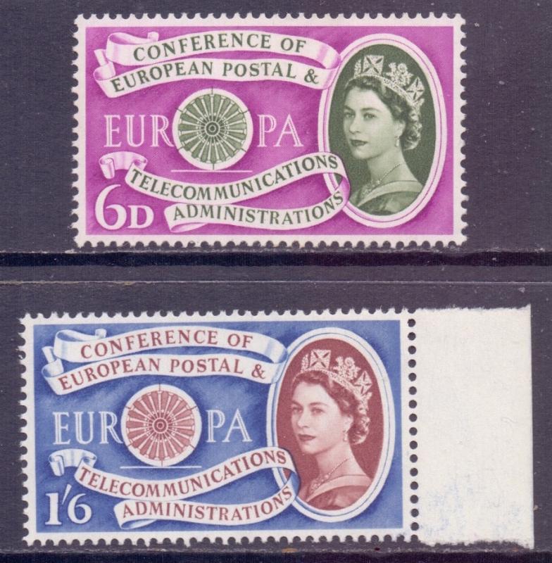 GB Scott 377/378 - SG621/622, 1960 Europa Set MH*