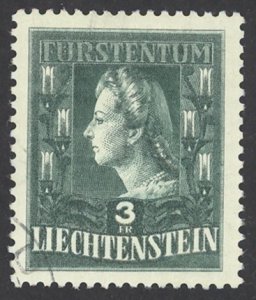 Liechtenstein Sc# 216 Used (b) 1944-1945 3fr Princess Georgina