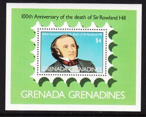 Grenada Grenadines 332 Rowland Hill Souvenir Sheet MNH VF