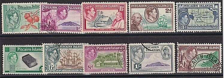 PITCAIRN 1940 Definitive set complete with 4d & 8d fine used................K202
