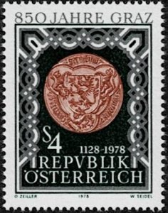 1978 Austria Scott Catalog Number 1088 MNH