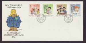 New Zealand  B145-B148 Children's Health Camps U/A FDC