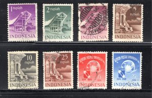 Netherlands Indies #325-332   VF, Used, CV $5.75 .....  4220176