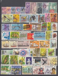 J45812 JL Stamps singapore used lot see details