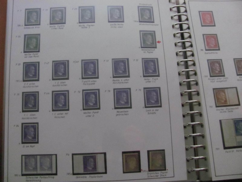 Germany 1941-44 MNH HITLER ALBUM ALMOST EVERY POSSIBILITY UNIQUE 63 PICTURE(118)