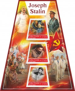 Stamps. Famous people. Joseph Stalin 2019 year 1+1 sheets perforated