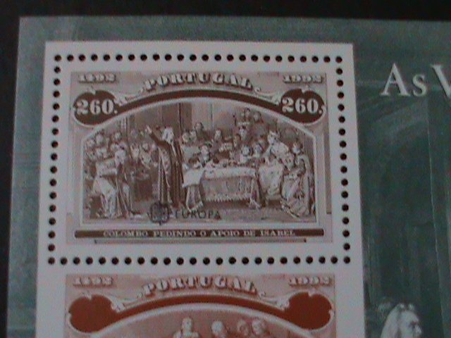 ​PORTUGAL-1992-SC#1920-EUROPA-SOLICITING  AID FORM QUEEN ISABELLA-MNH S/S VF