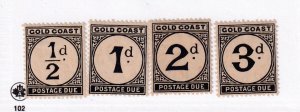 GOLD COAST # J1-J8 VF-MLH POSTAGE DUES CAT VALUE $69+