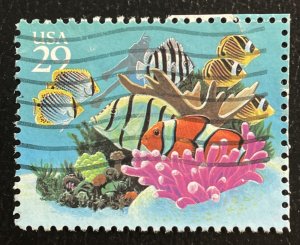 US #2866 Used - Diver and Tropical Fish 29c