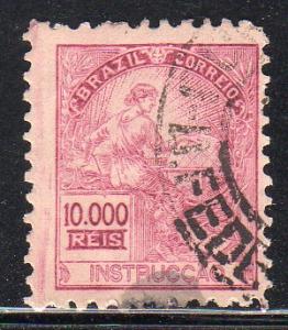 Brazil 406 - Used - 10,000r Education (1936) (cv $1.75)
