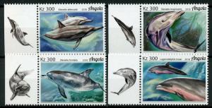 Angola Marine Animals Stamps 2018 MNH Dolphins Dolphin Mammals 4v Set