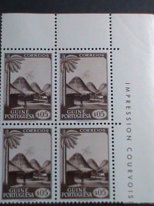 ​PORTUGAL-GUINEA- RARE COLONY STAMPS- SCOTT NOT LISTED-MNH IMPRINT BLOCK -VF