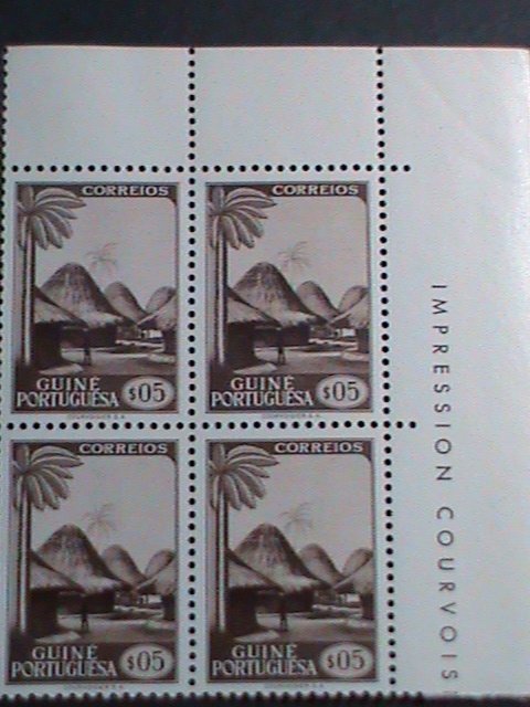​PORTUGAL-GUINEA- RARE COLONY STAMPS- SCOTT NOT LISTED-MNH IMPRINT BLOCK -VF