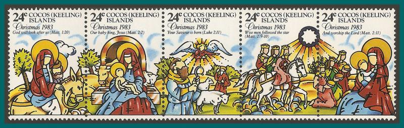 Cocos 1983 Christmas, MNH  #107,SG103a