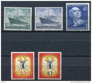 Germany/Berlin Accumulation 1955 Sc 9N13-7 Mi 126-0 MNH Cv 36 euro