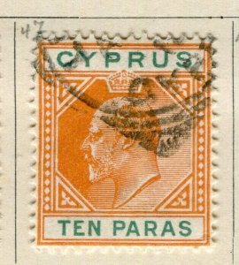 CYPRUS; 1903 early Ed VII issue fine used 10pa. value