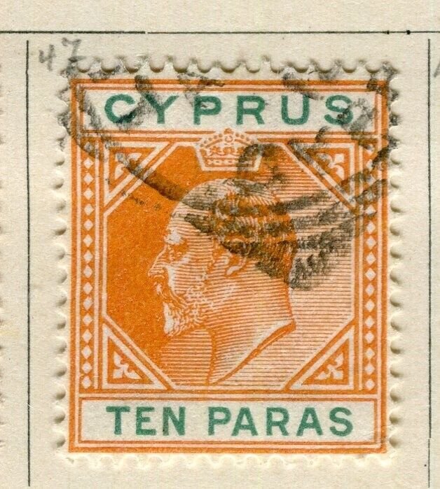 CYPRUS; 1903 early Ed VII issue fine used 10pa. value