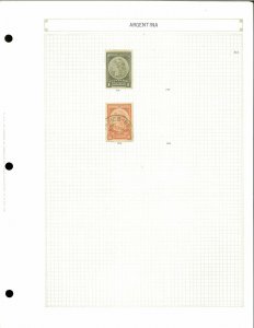 Argentina 1873-1940 Mi & U (mostly) Hinged on Homemade Blank Pages