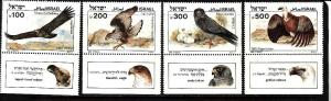 Israel-Sc#896-9 -unused NH set-Birds of Prey-1985-