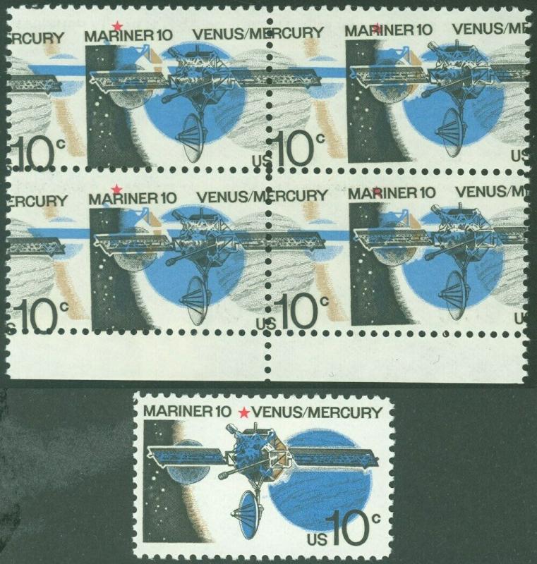 1557, 10¢ Amazingly HUGE Color Shift Error Block of 4 Mint NH - Stuart Katz