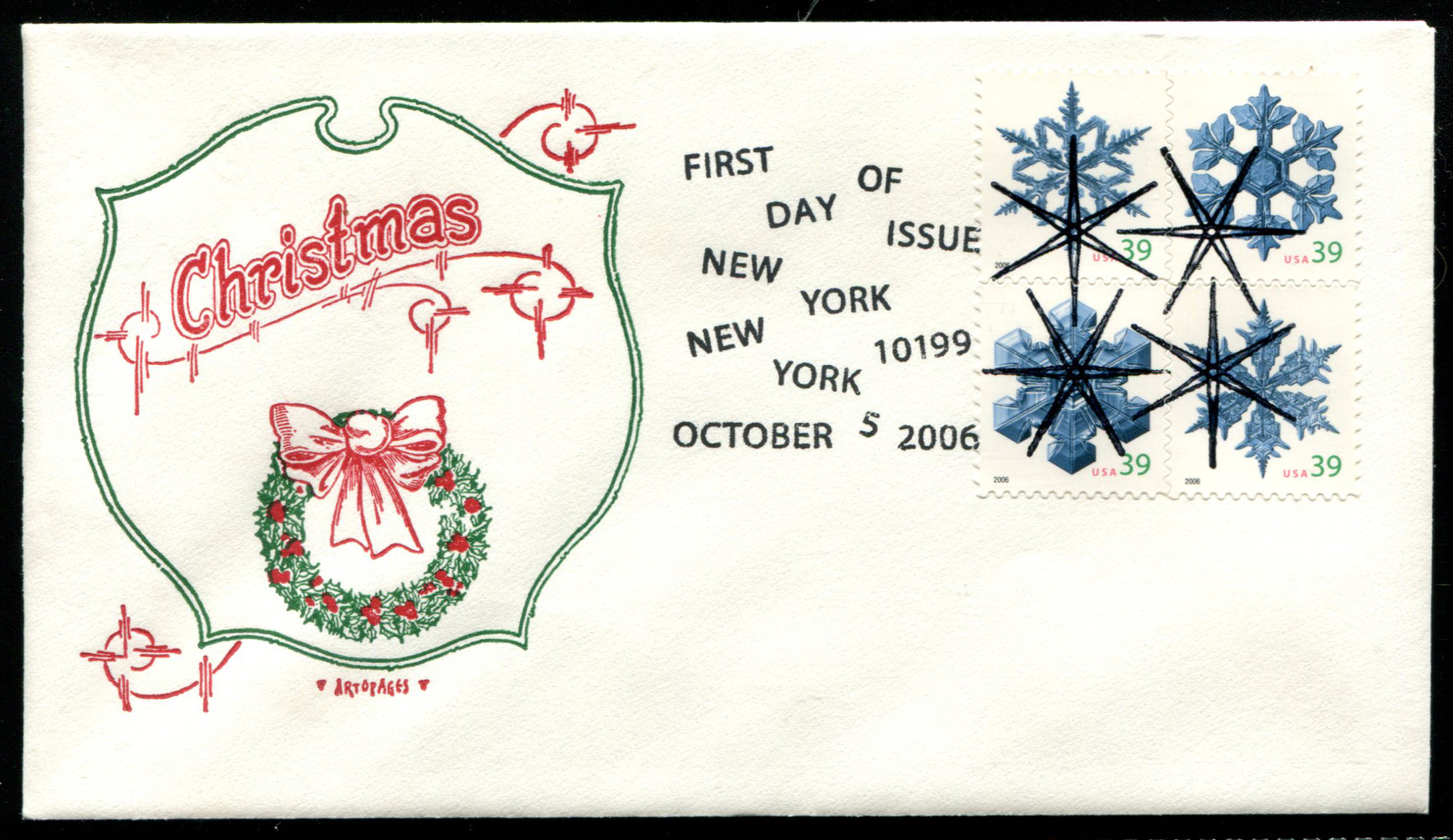 Snowflake #4 - United States Postage Stamp