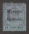 GREAT BRITAIN MOROCCO #23 MINT HINGED
