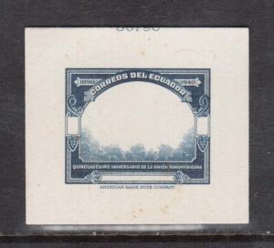 Ecuador #395DP XF Die Proof Missing Flags & Denominations Variety