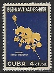 Cuba # 612 - Christmas, Oncidium - MNH.....{R1}