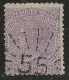 New South Wales NSW Scott 51 used 1867 CV $7.50