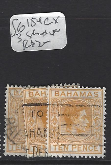 BAHAMAS (P2706B) KGVI  10 D   SG 154C  X  3     SHADES     VFU