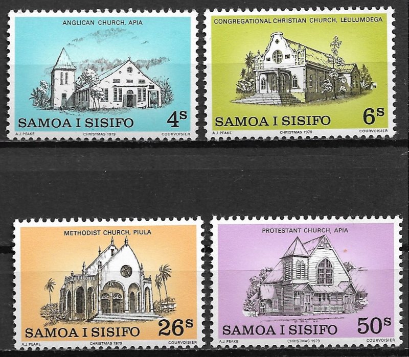 1979 Samoa 517-20  Samoan Churches C/S mint