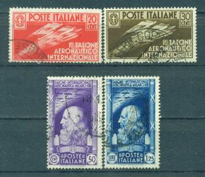 Italy sc# 345-348 used cat value $17.00