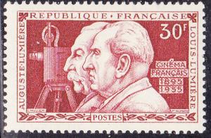 FRANCE  771 MNH 1955 MOTION PICTURE INVENTION, 60th ANNIV.