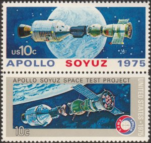 # 1569-1570 MINT NEVER HINGED ( MNH ) VERTICAL APOLLO SOYUZ XF+