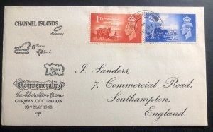 1948 Jersey England First Day Cover Liberation Of The Channel Island To Southham