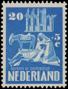 Netherlands #B214-B218, Complete Set(5), 1950, Hinged