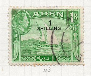 Aden 1950 Early Issue Fine Used 1S. Surcharged NW-206636