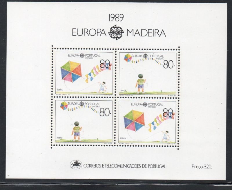 Portugal  Madeira Sc 130 1989  Europa stamp sheet mint NH