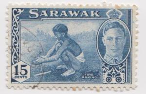 Sarawak -Scott 188 - KGVI Definitives - 1950 - VFU - Single 15c Stamp