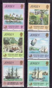 Jersey-Sc#236-41- id6-unused NH set-Ships-Scientific Expedition-1980-