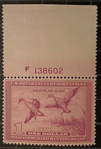 US Stamps-SC# RW4 - Duck Stamp - MOG NH - SCV $425.00