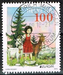 Switzerland 2010,Sc.#1381 used  Europa (C.E.P.T.): Heidi  Childrens Books