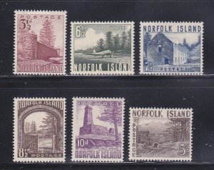 Norfolk Island 13-18 Set MH Various (A)