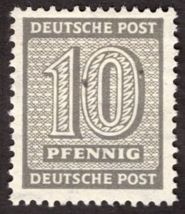 1945, Germany, West Saxony, 10pf, MH, Mi 131Y