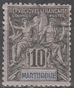 Martinique #38  Unused  CV $11.00 (A10524)