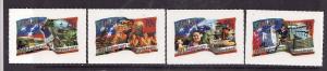 Samoa-Sc#1001-4-Unused NH set-Independence anniversary-Self-adhesive-2002-