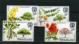 SWAZILAND 1978 Sc#294-297 FLOWERING TREES SET OF 4 STAMPS MNH
