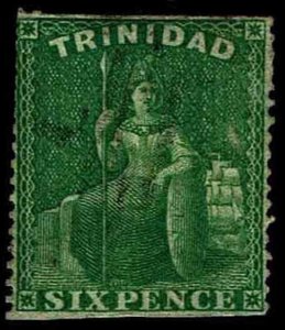 1860 Trinidad #30 Britannia - Used - Fine - CV $87.50 as Fine (ESP#2899)